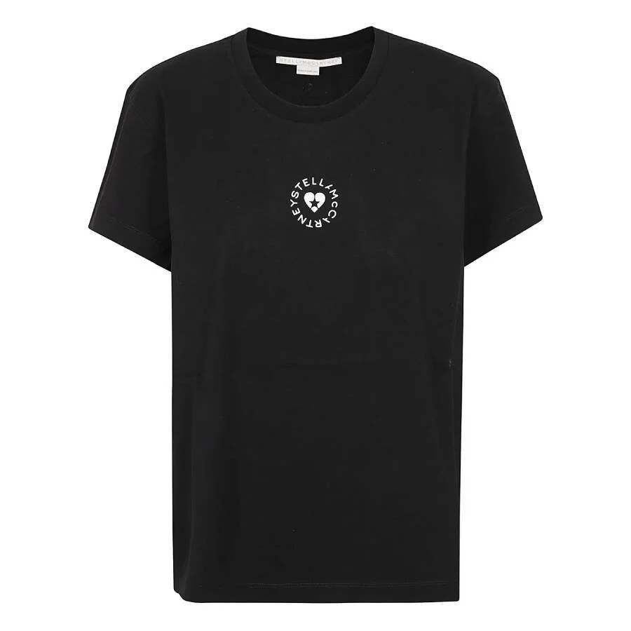 Stella Mccartney Lovestruck Logo Cotton T-Shirt - 1