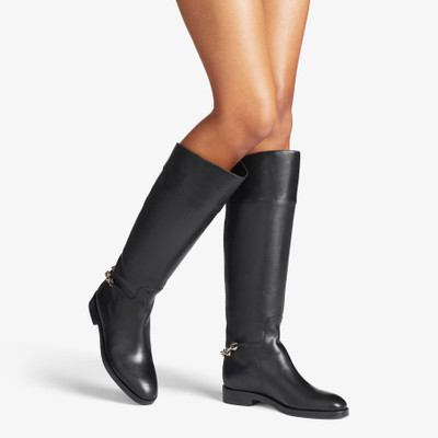JIMMY CHOO Nell Knee Boot Flat
Black Soft Vachetta Knee-High Boots with Chain outlook