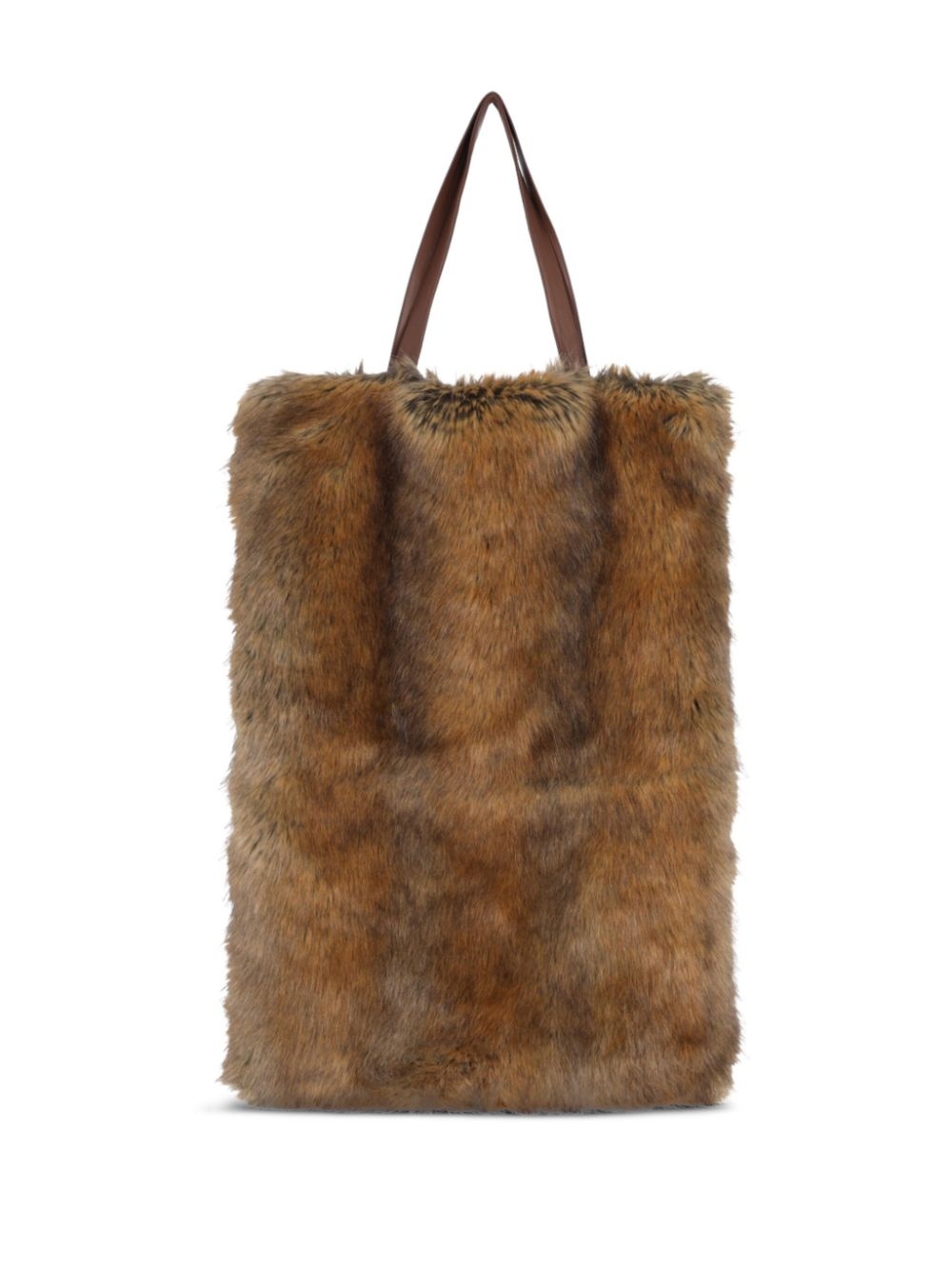 faux-fur tote bag - 5