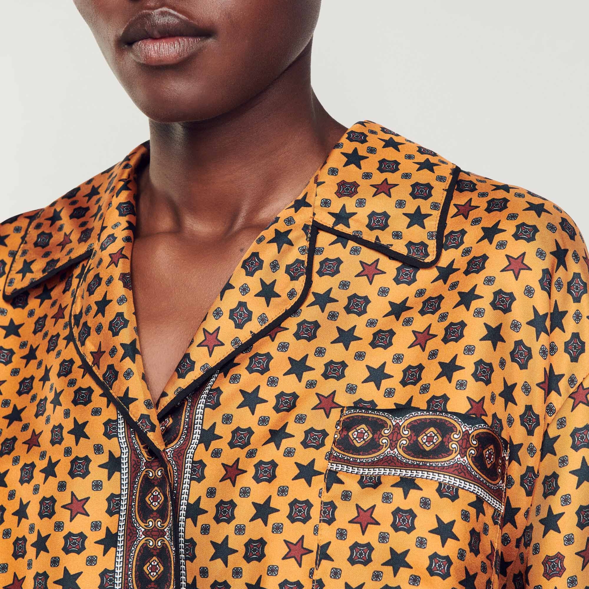 PRINTED CROPPED SHIRT - 4