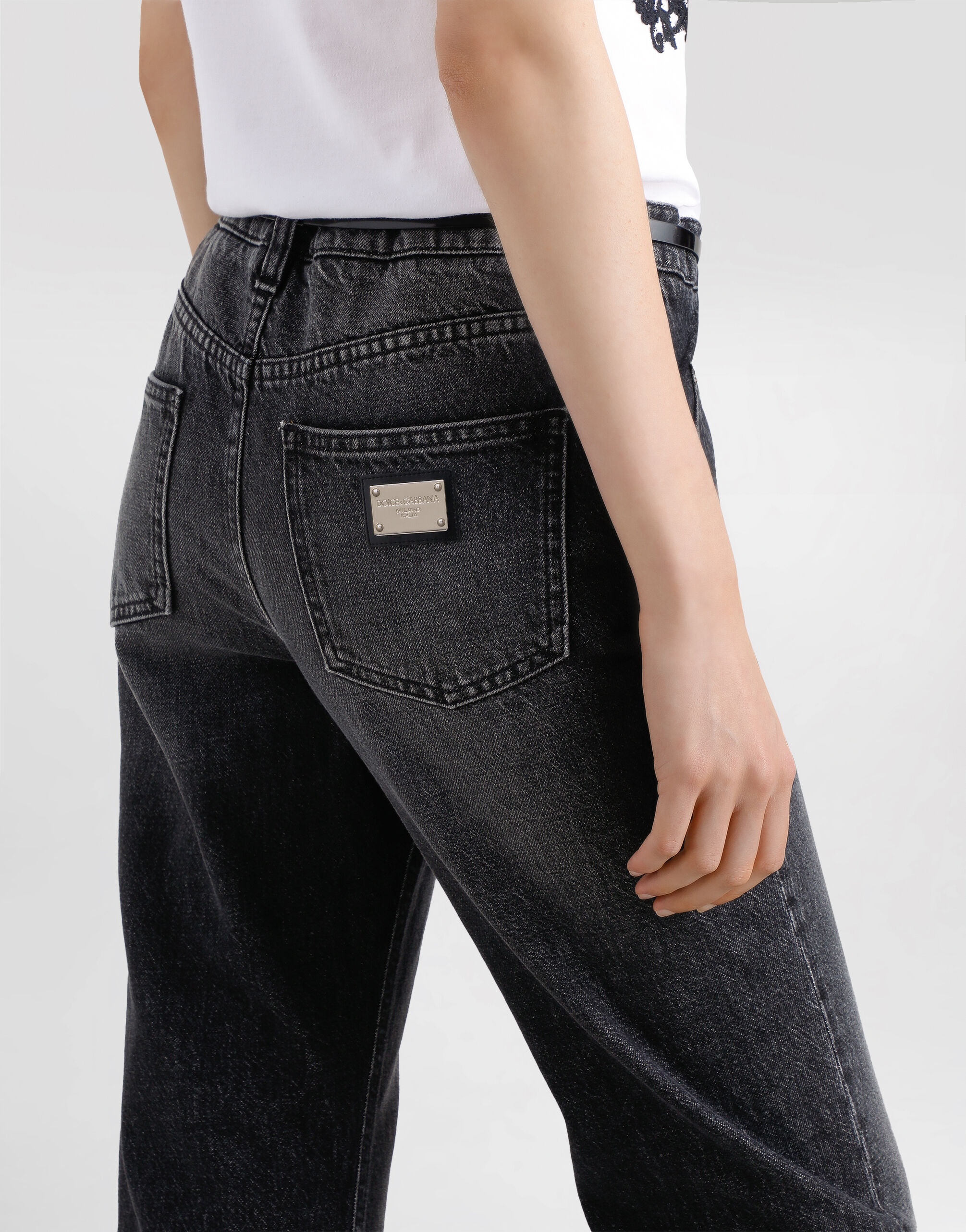 Flared denim jeans - 5