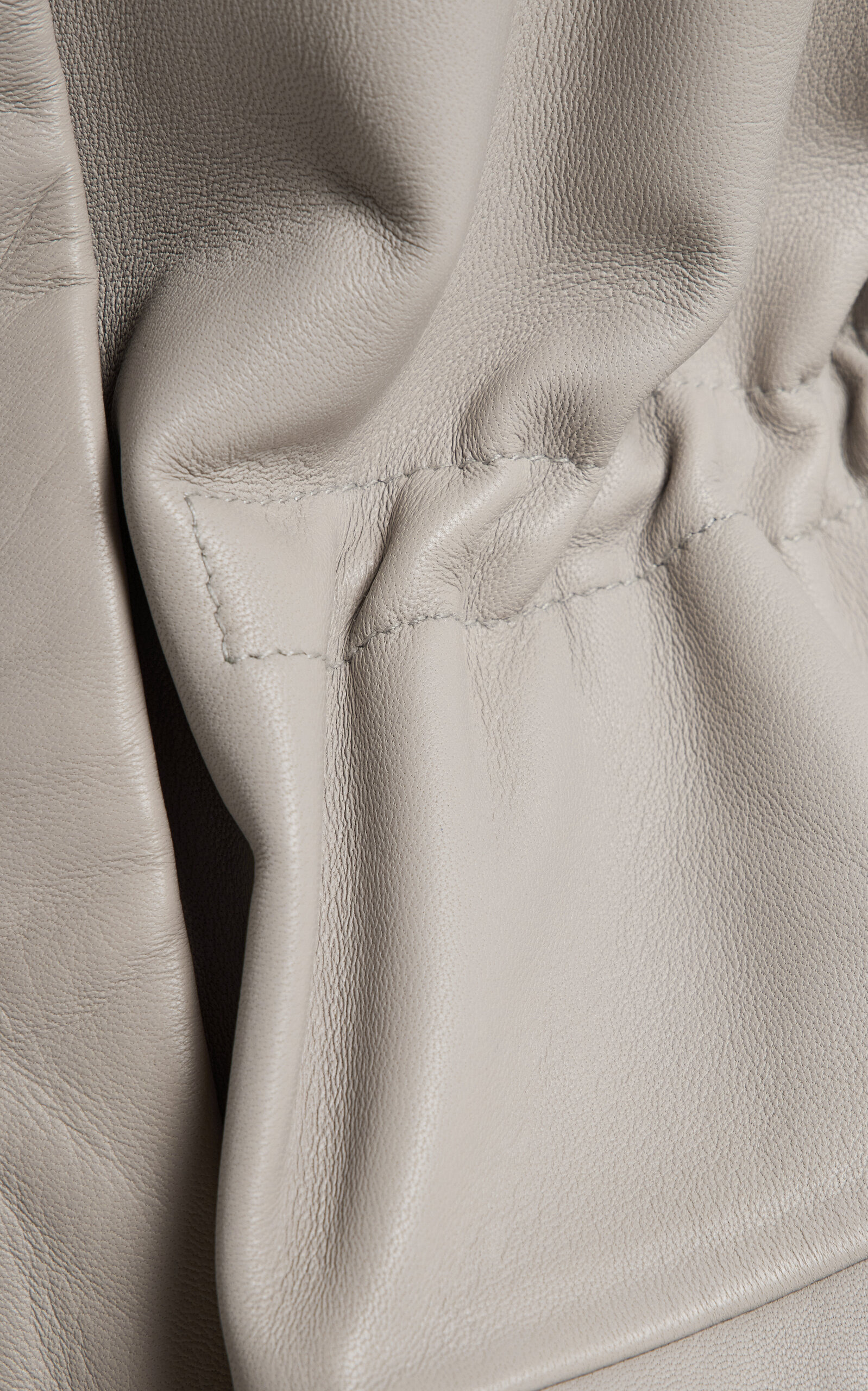 Exclusive Leather Parka silver - 6
