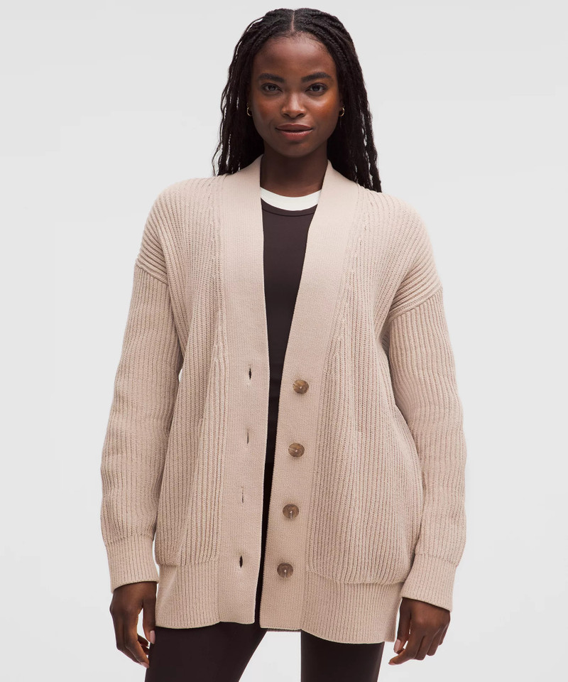 Knit Button-Front Cardigan 1