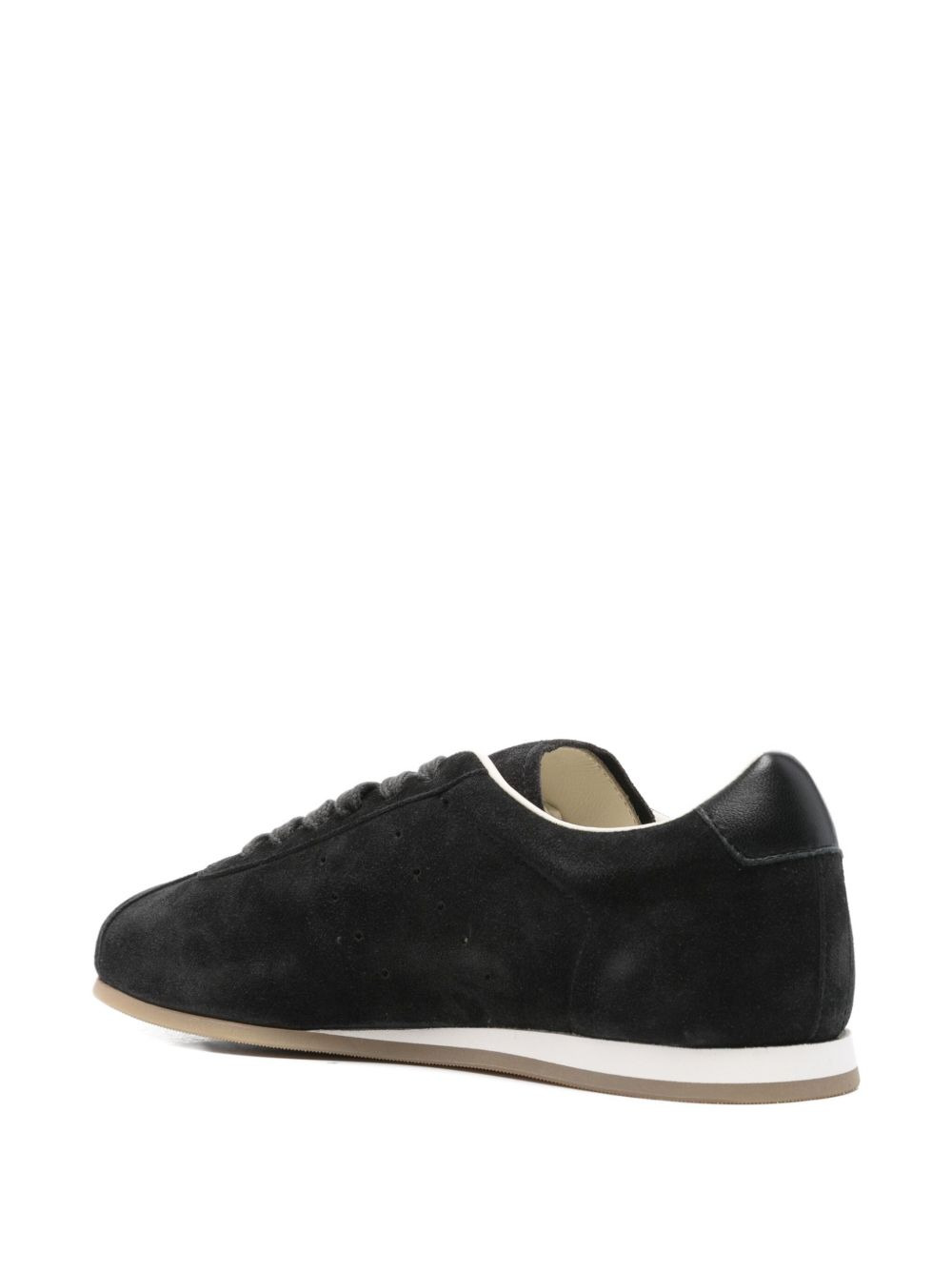 suede lace-up sneakers - 3