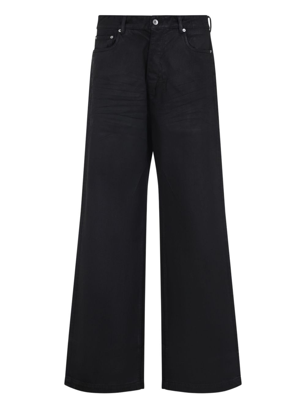 cotton wide-leg jeans - 3