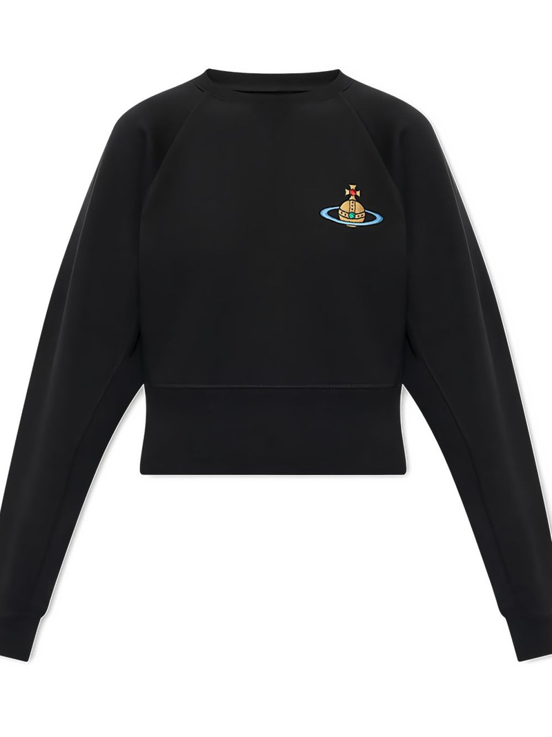 Vivienne Westwood logo-embroidery round-neck sweatshirt outlook