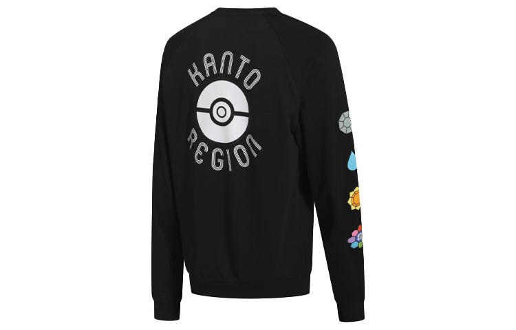 adidas x POKEMON Crossover Printing Sports Training Pullover Black GN2999 - 2