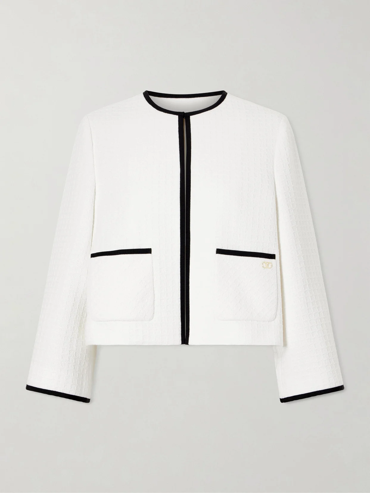 Canastrello Cropped Cotton-tweed Jacket - 1