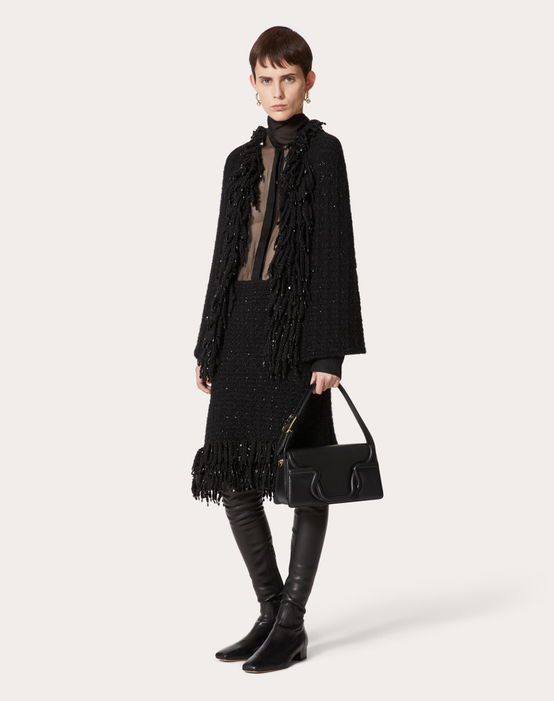 Valentino EMBROIDERED MOHAIR CAPE outlook