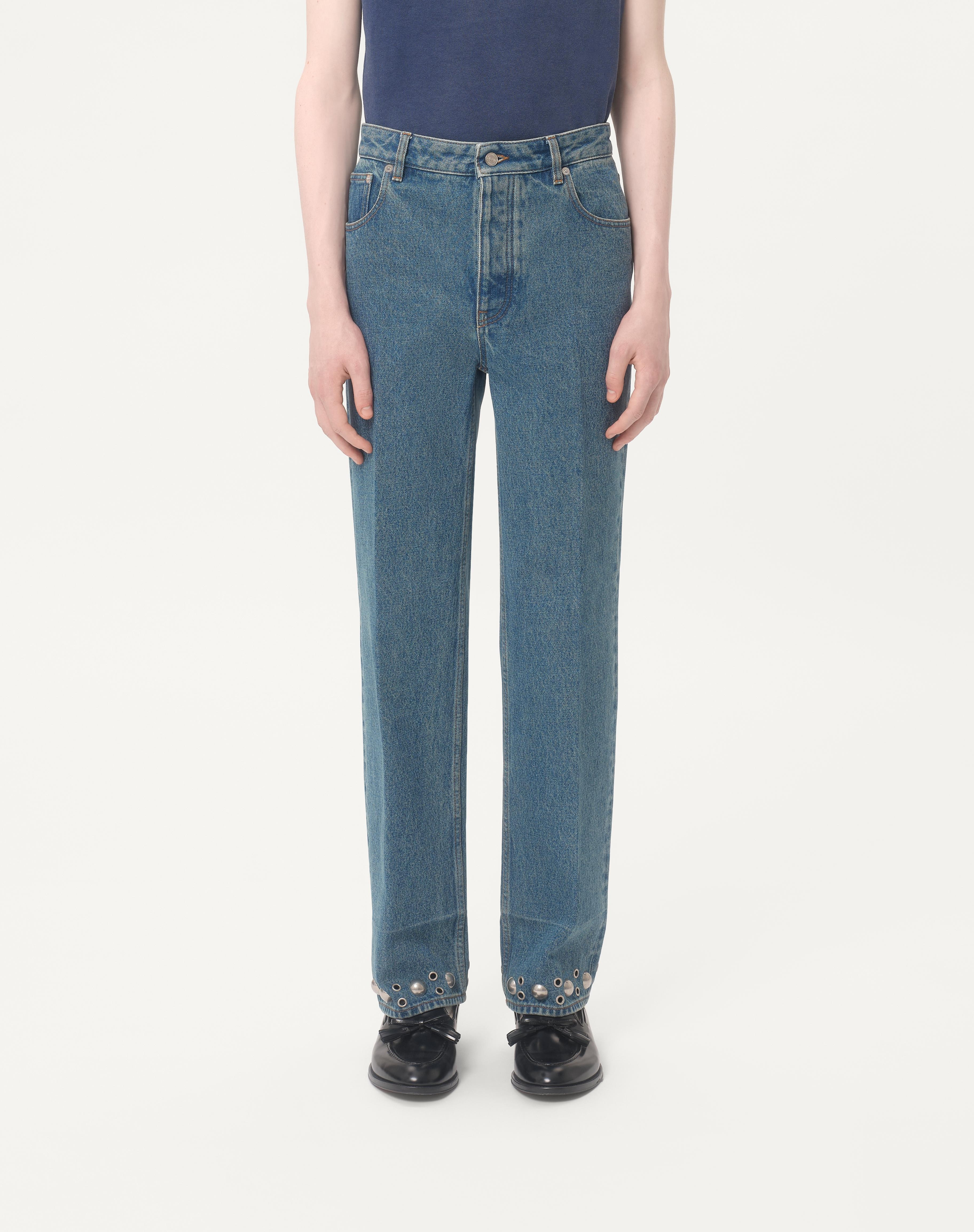 DENIM PANTS WITH CABOCHONS - 3