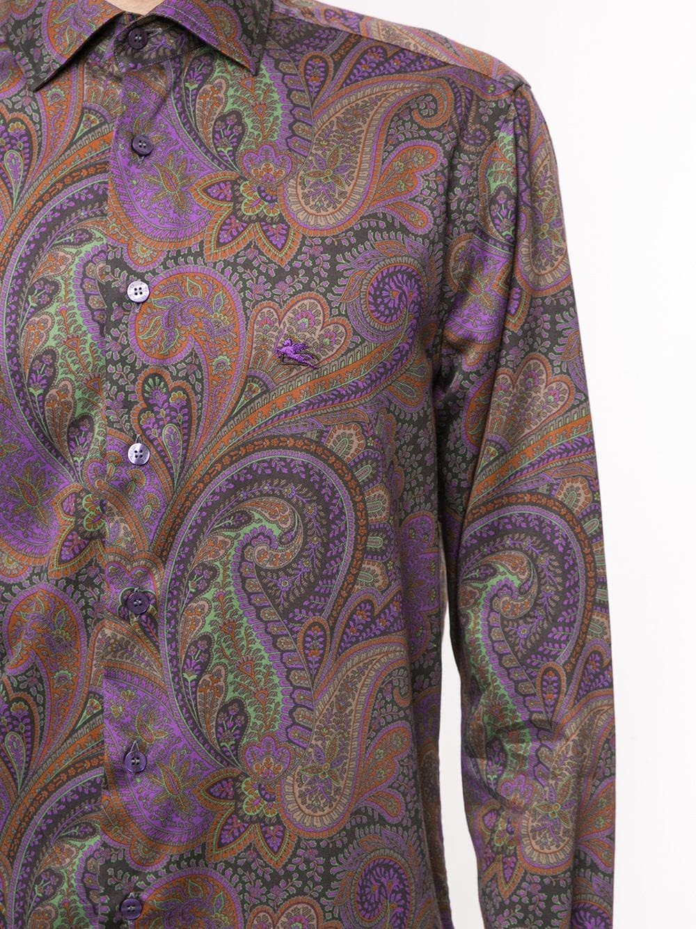 paisley-print cotton shirt - 5