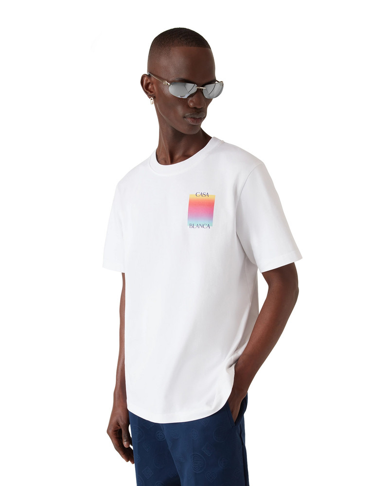 Gradient Square Logo Short Sleeve T-shirt 4
