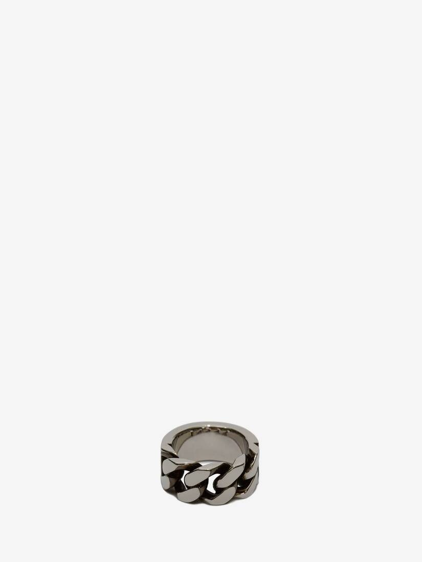 Chain Ring in Antique Silver - 3