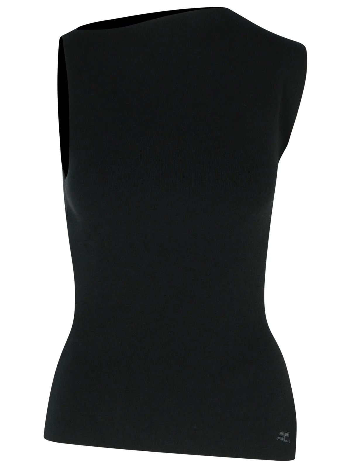 Courreges 'Oblique' Black Viscose Blend Tank Top Women - 1