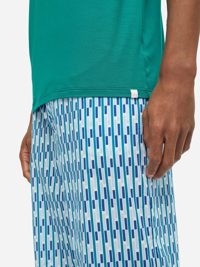 Men's T-Shirt Basel Micro Modal Stretch Jungle Green - 7