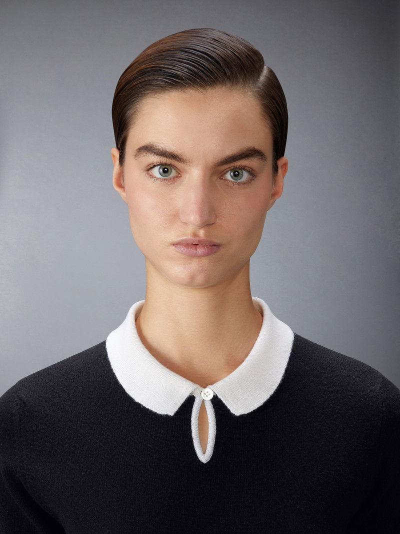 JERSEY STITCH CASHMERE POLO 6