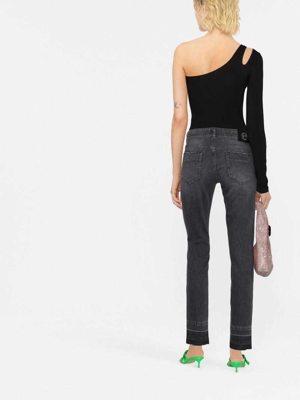 logo-patch skinny jeans - 3