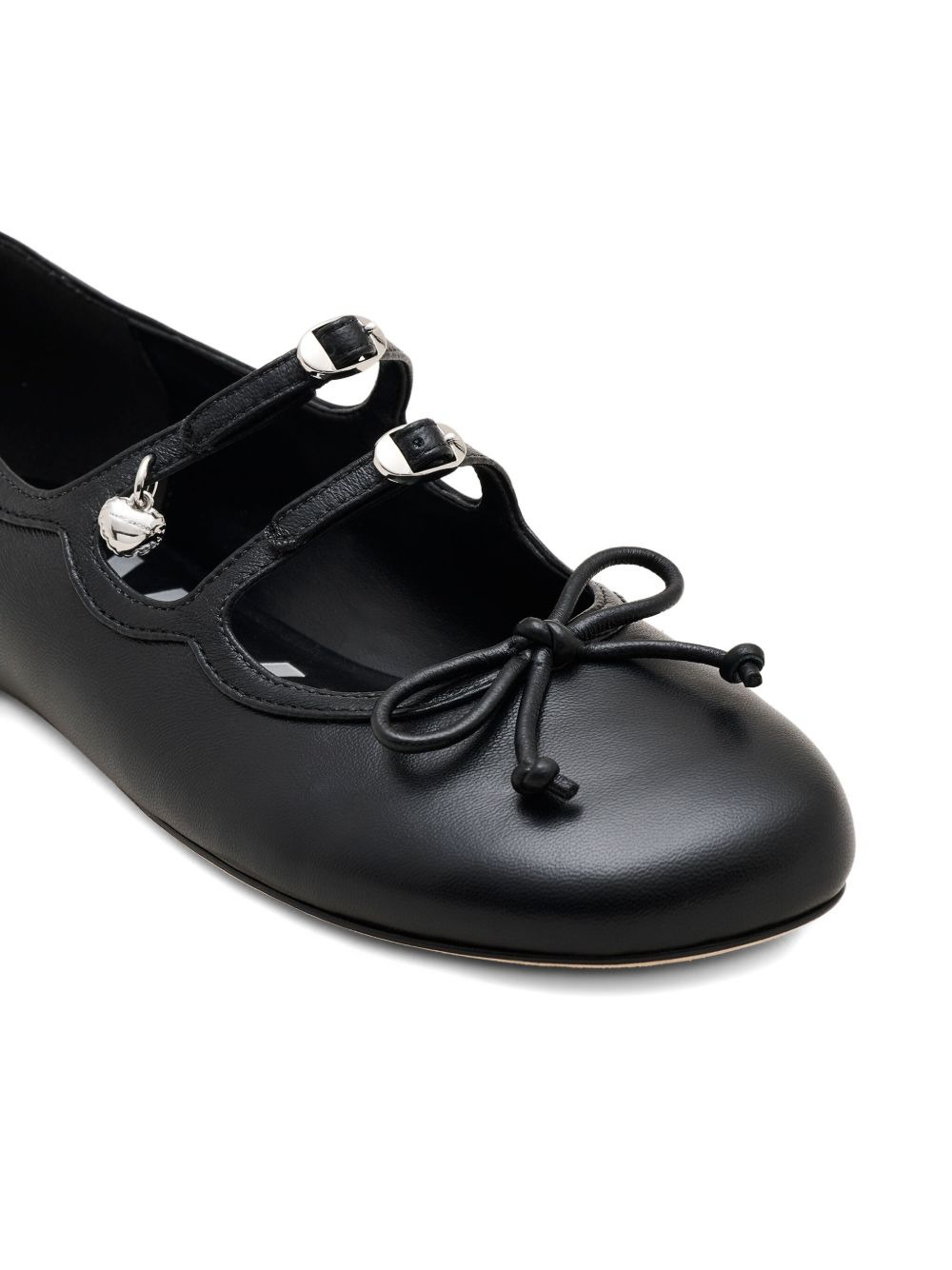 The Kiki buckle-embellished bow ballerina flats - 2