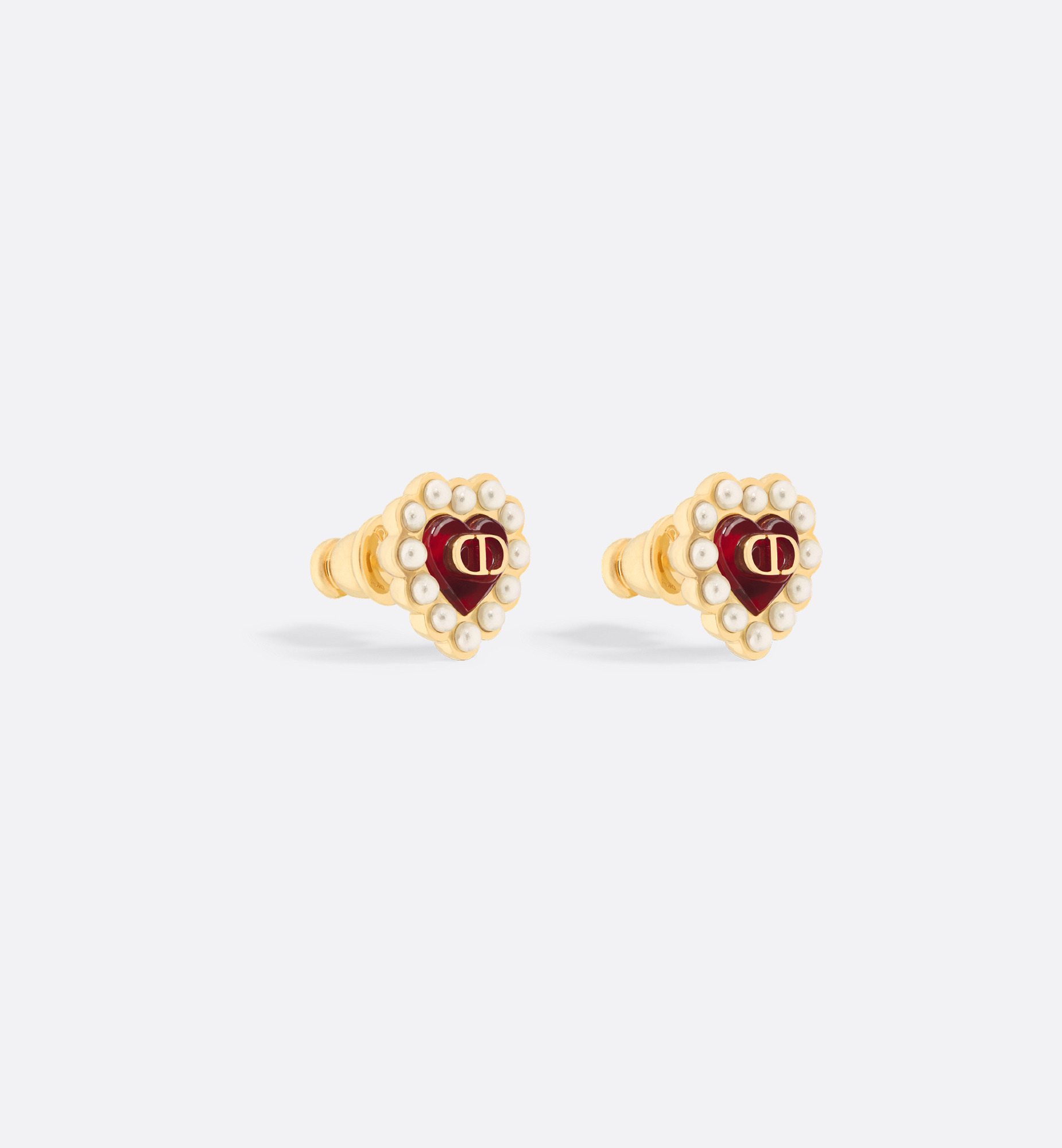 Petit CD Baroque Stud Earrings - 3