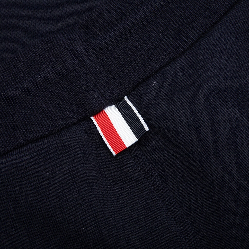 THOM BROWNE CLASSIC LOOPBACK RWB SIDE STRIPE SWEATPANTS - NAVY - 5