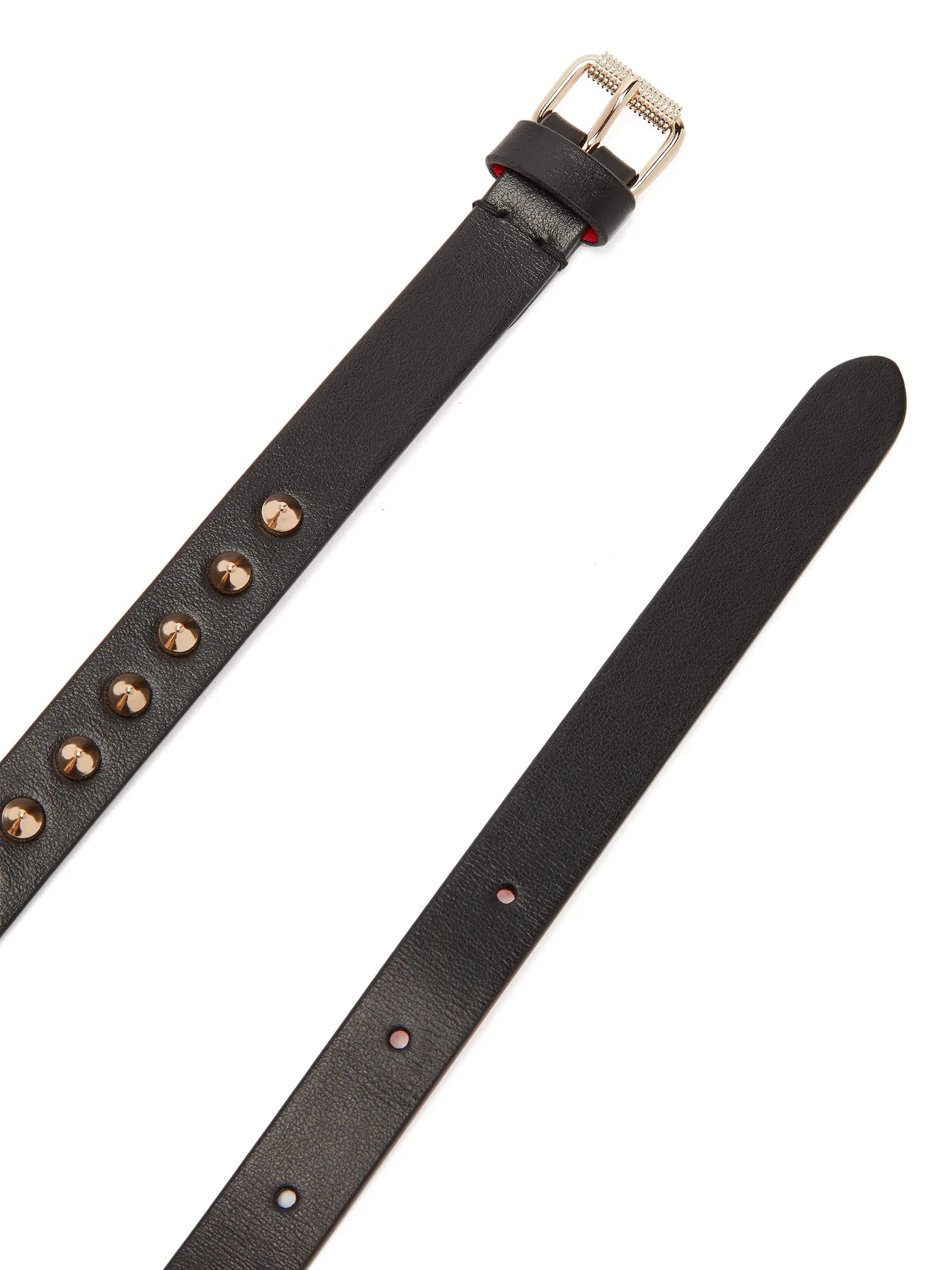 Loubispikes studded leather belt - 5