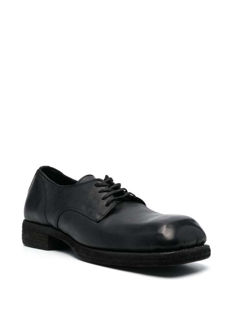 Guidi lace-up leather shoes outlook