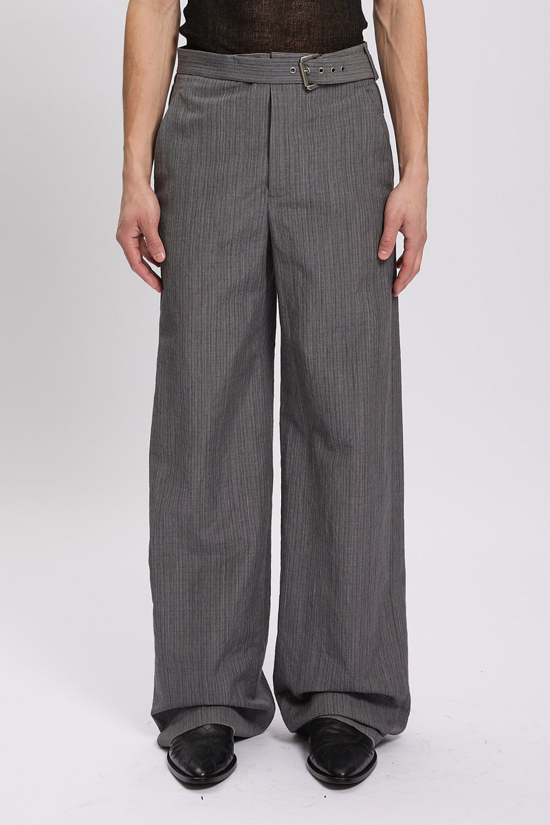 Marcelino Comfort Trousers with Metal Buckle Belt 1
