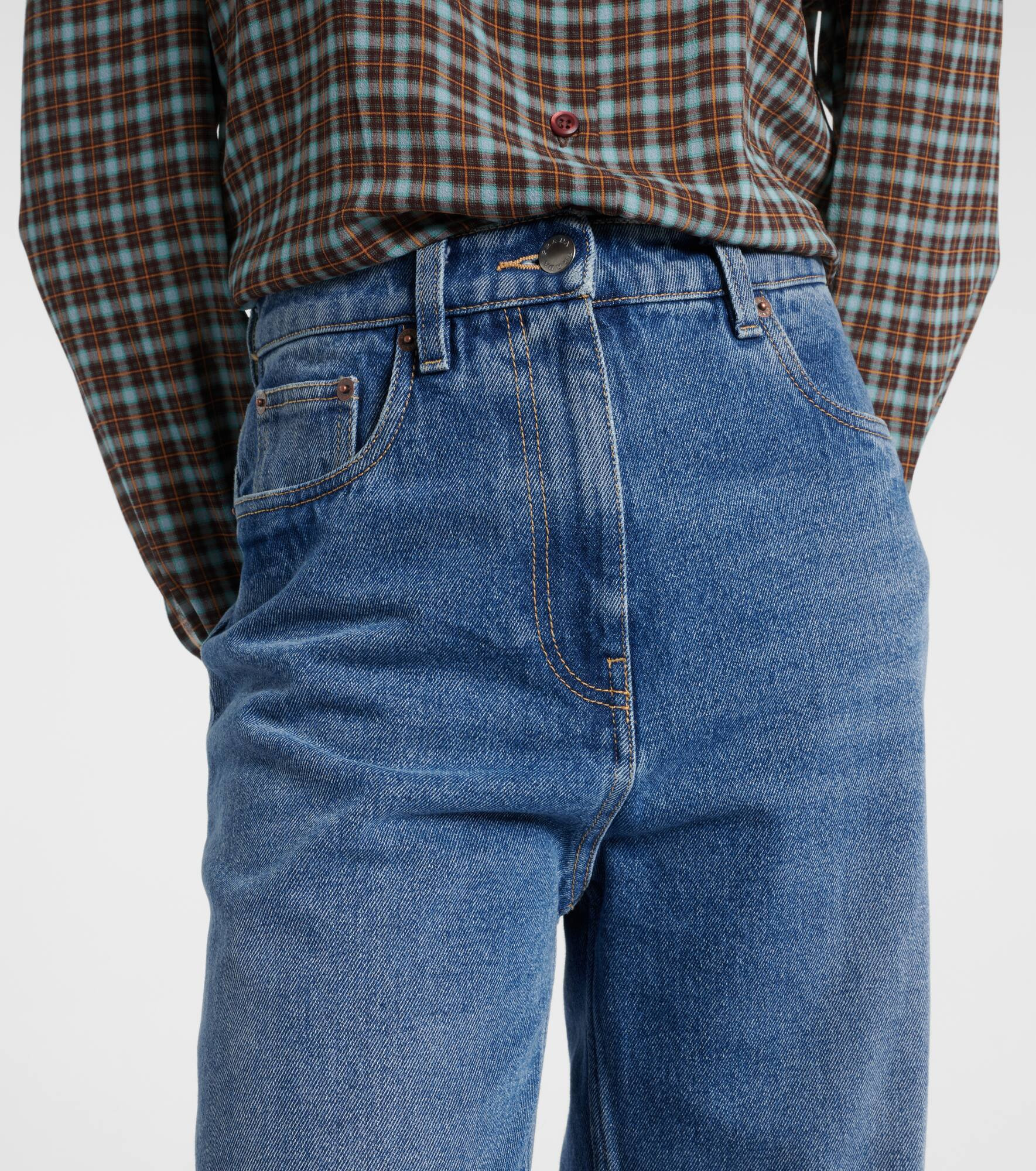 High-rise wide-leg jeans - 4