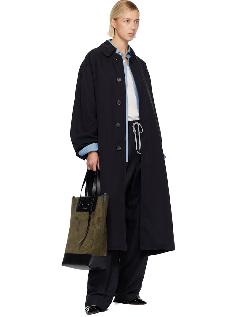 Khaki Vertical Shopping Bag 4