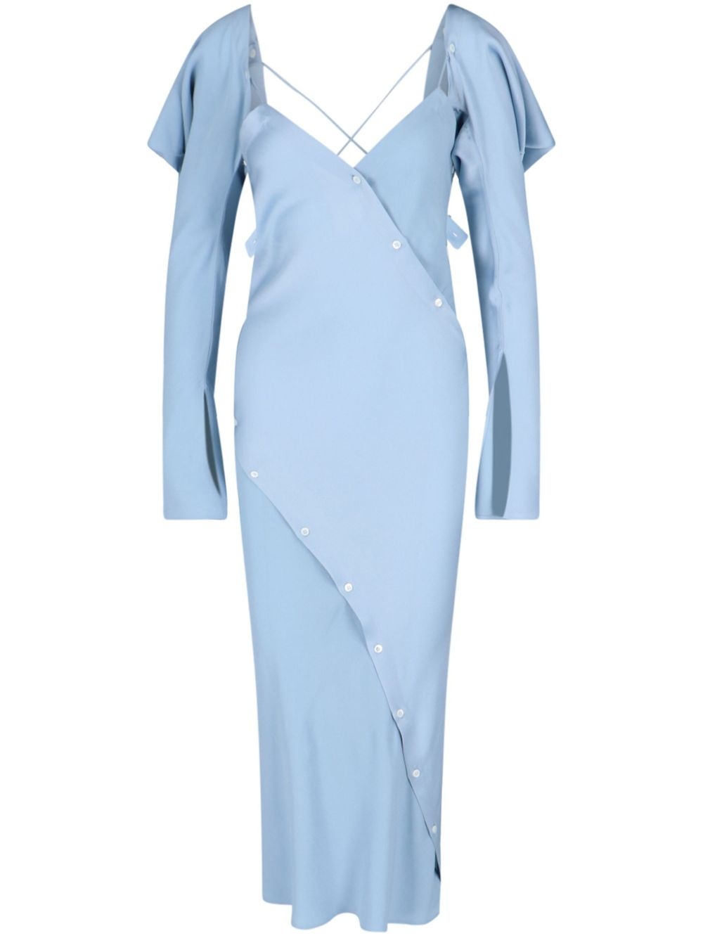 criss cross straps dress - 1