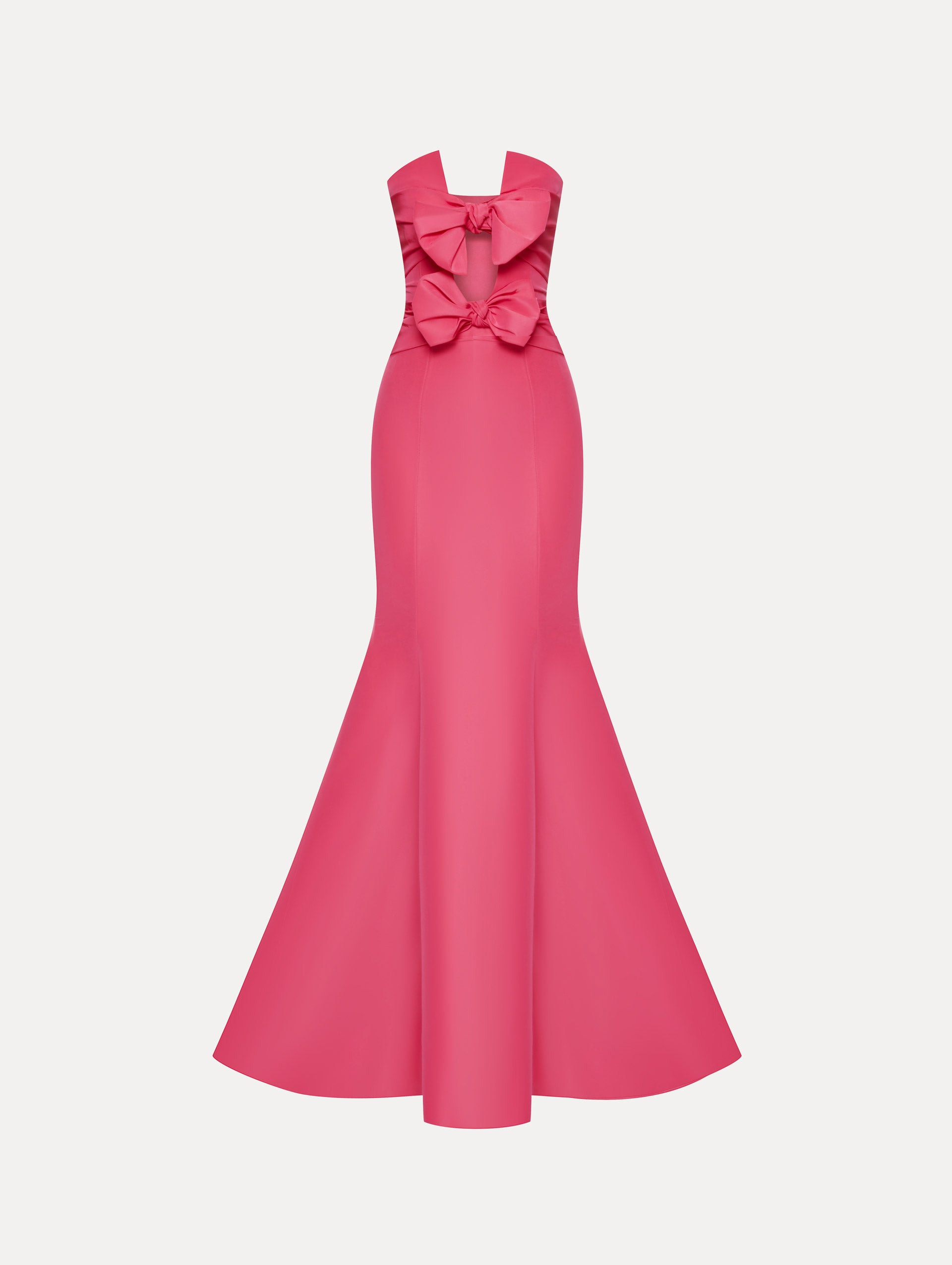 BOW DETAIL TRUMPET GOWN - 1