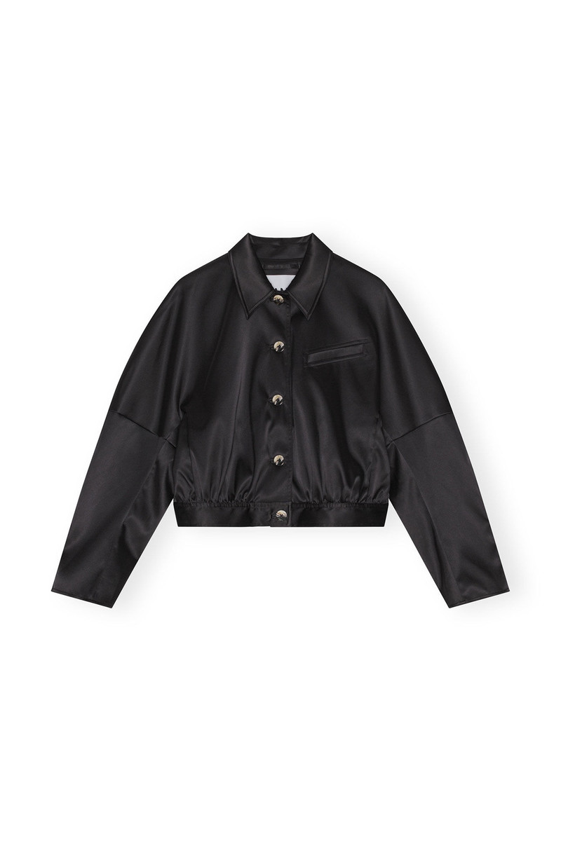 DOUBLE SATIN SHORT JACKET 1