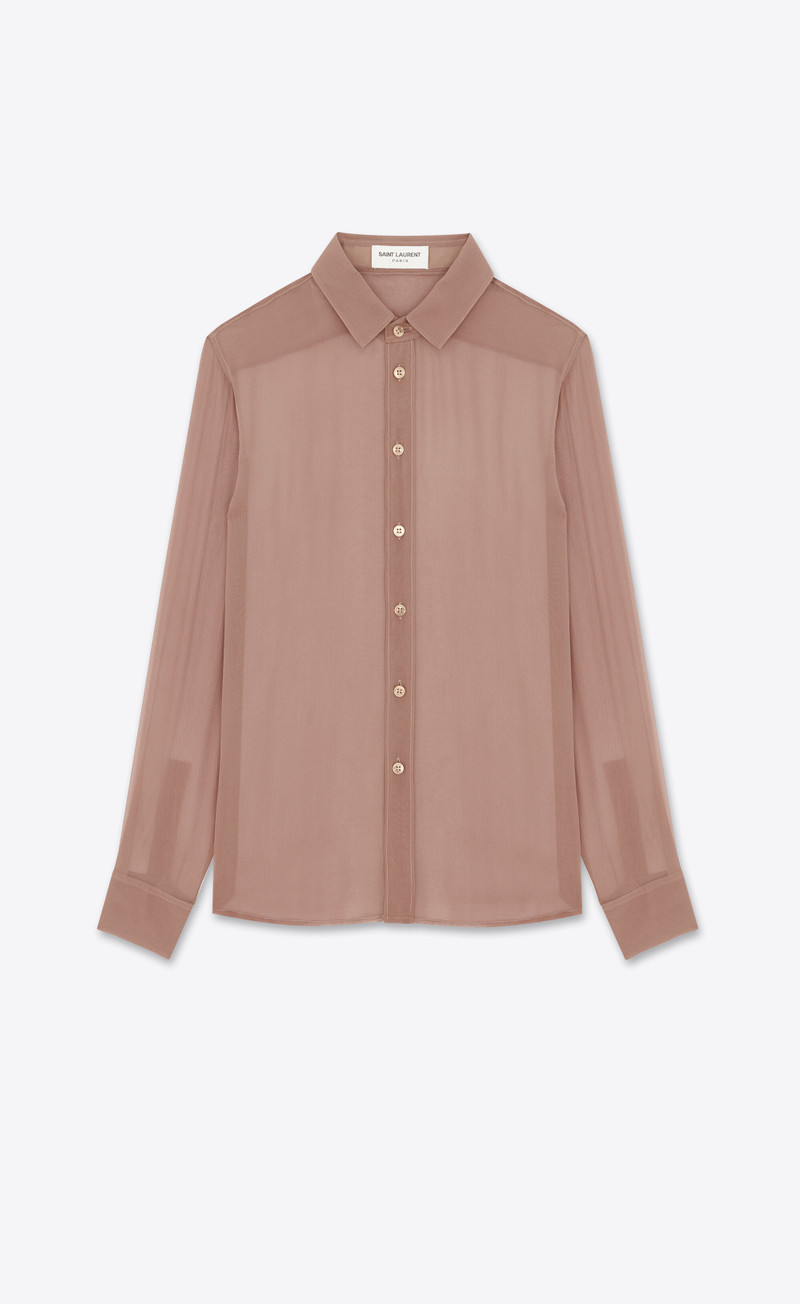 shirt in muslin crepe - 1
