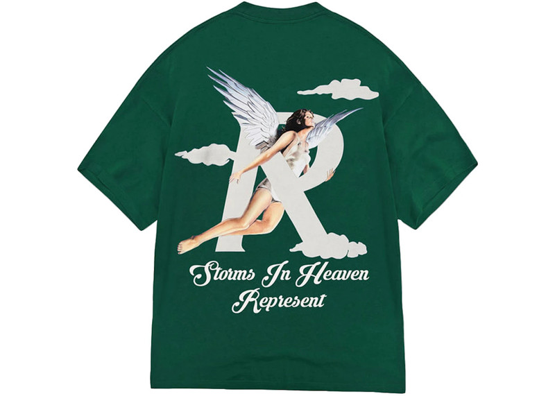 REPRESENT Represent Storms In Heaven T-shirt Racing Green outlook