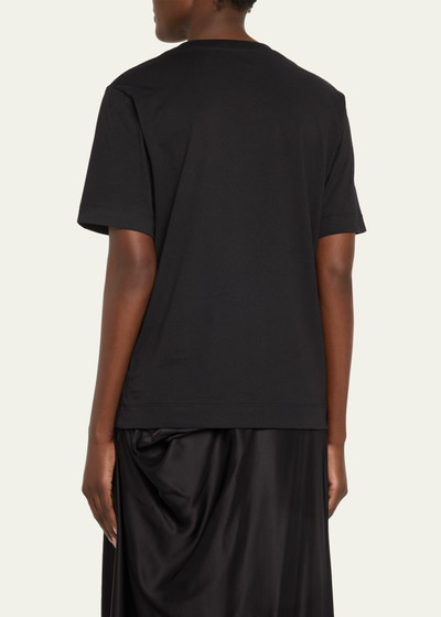 Simone Rocha Pressed Rose Applique Short-Sleeve Boy T-Shirt outlook