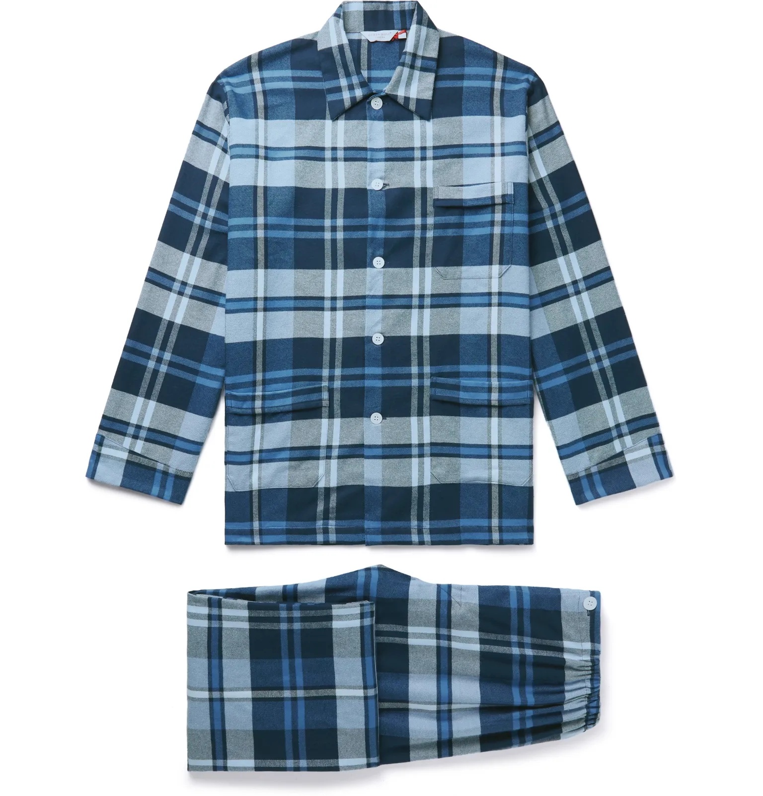 Checked Kelburn Cotton-Flannel Pyjama Set - 1