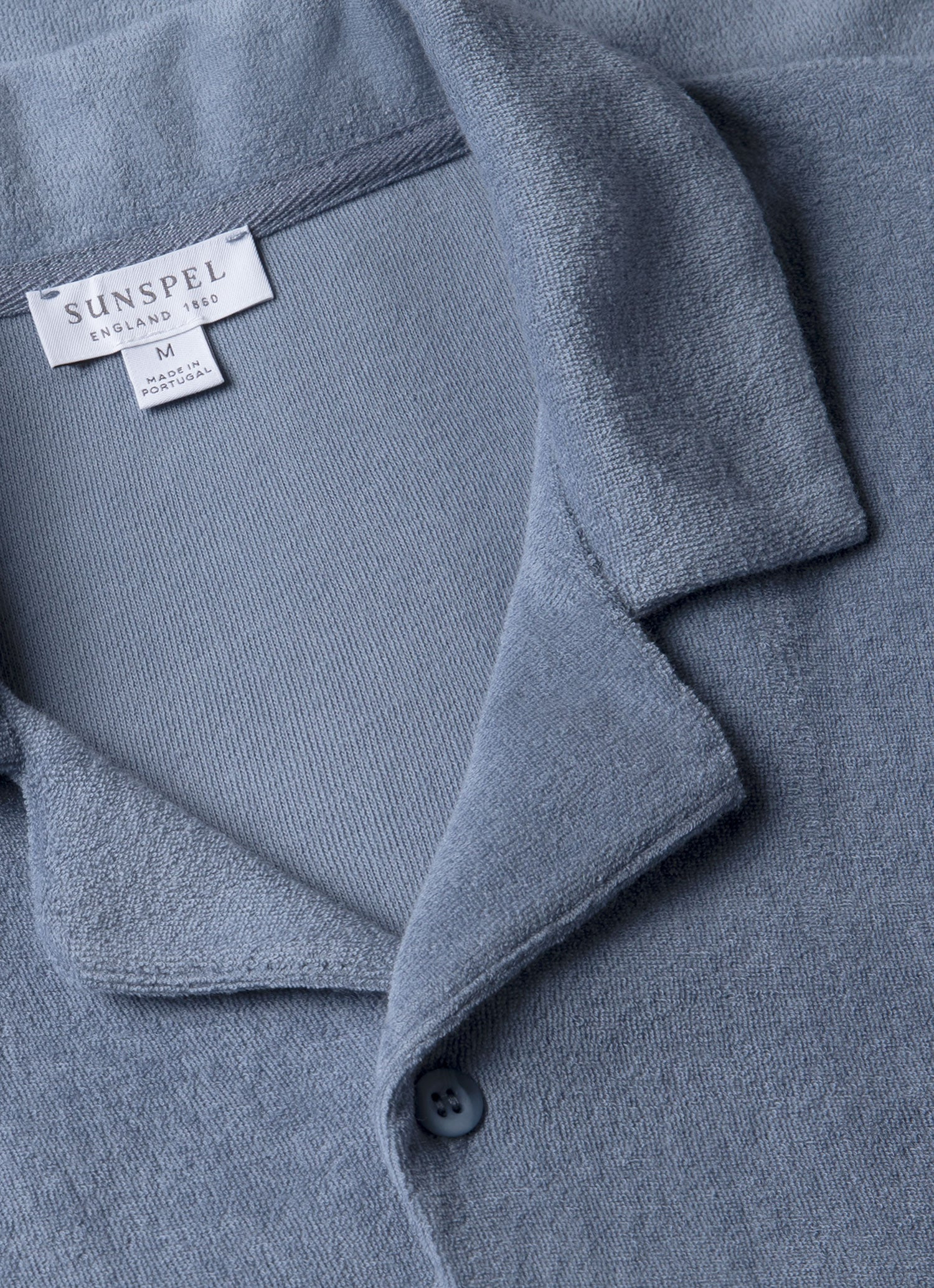 Towelling Camp Collar Shirt - 4