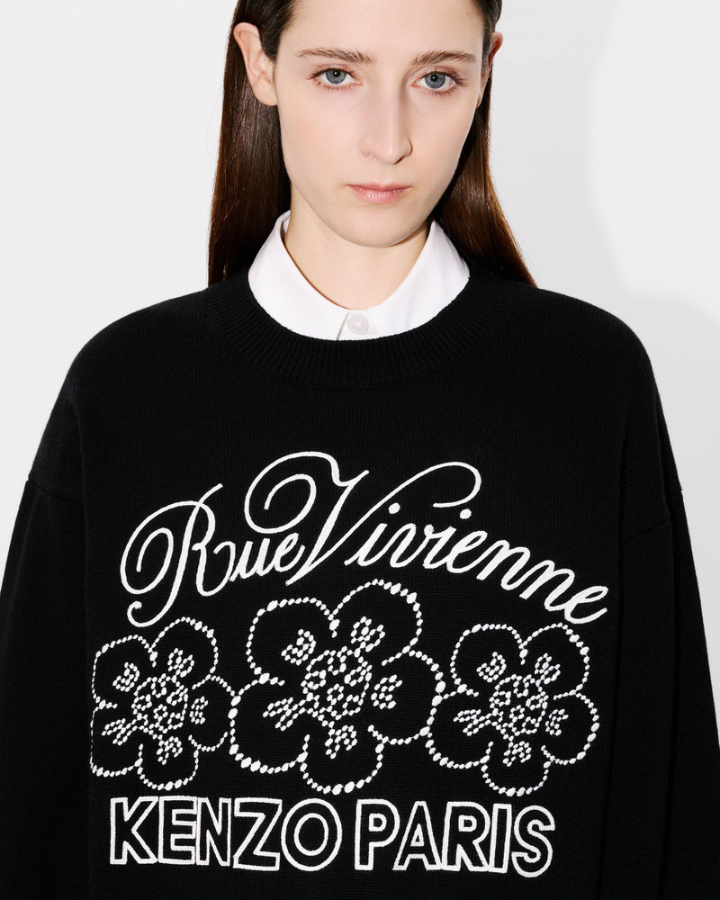 'KENZO Constellation' genderless embroidered jumper in wool and cotton 6