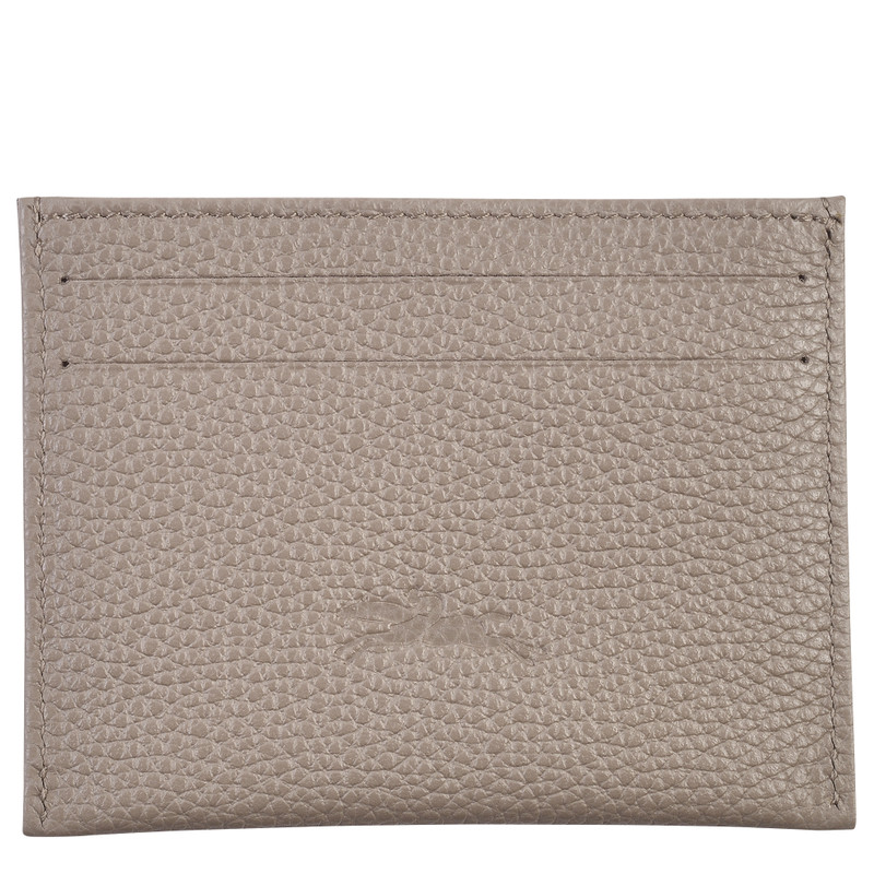 Longchamp Le Foulonné Cardholder Turtledove - Leather outlook