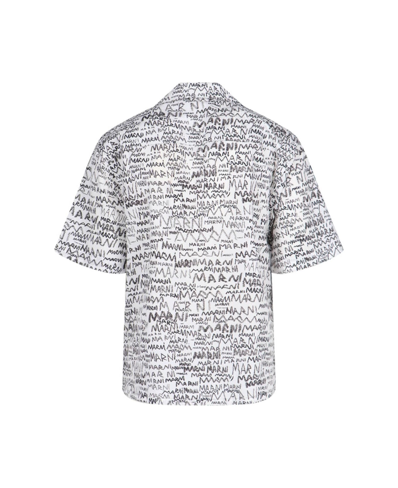 'scribble' Bowling Shirt - 2