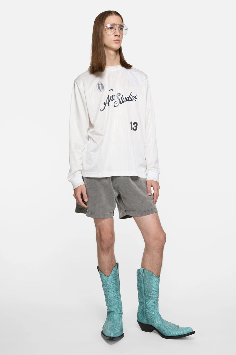 Acne Studios Logo sports jersey top - White outlook