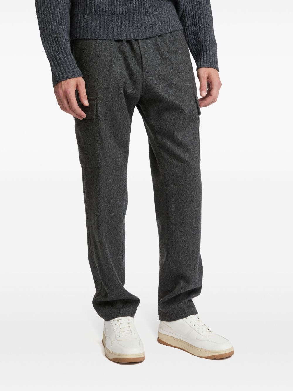 knitted tapered trousers - 4