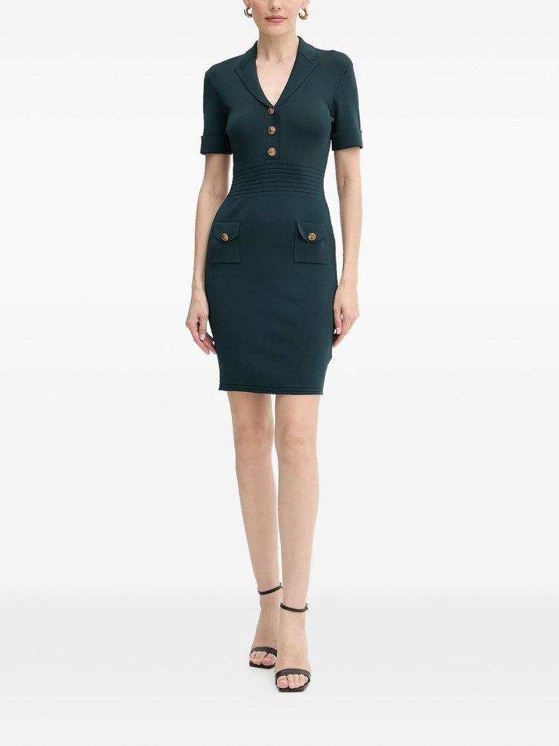GUESS USA button-detail ribbed mini dress outlook