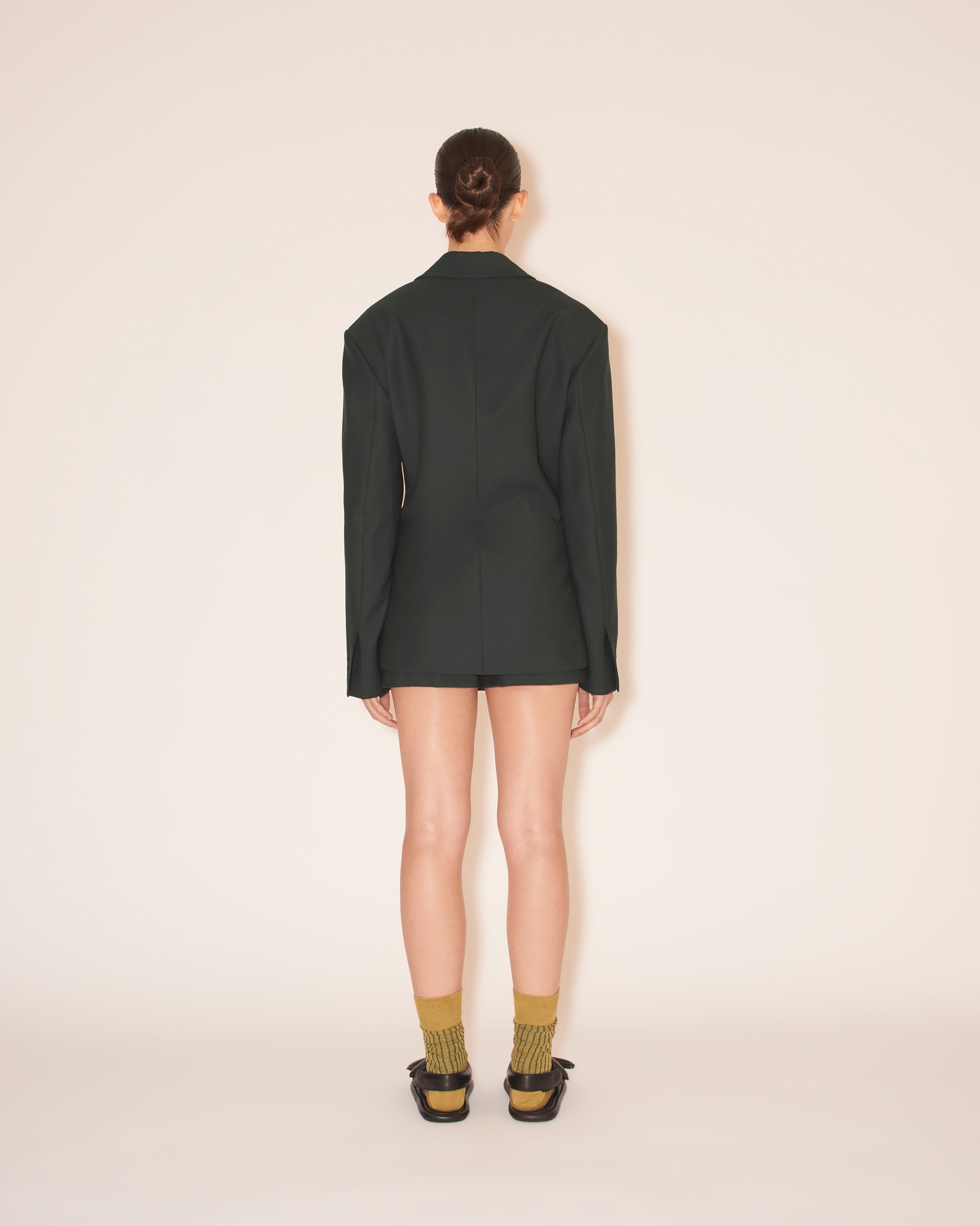 DANNI - Asymmetric blazer - Pine green - 6