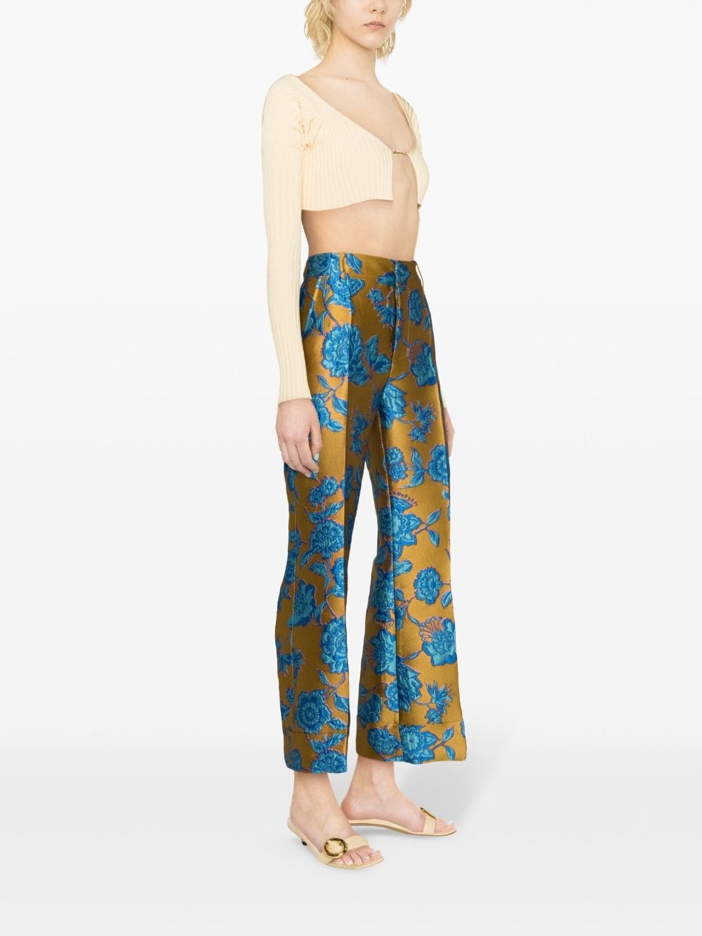 Hendrix jacquard tailored trousers - 3