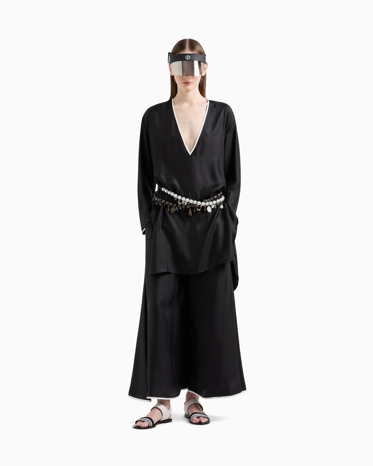 SILK SATIN LONG SHIRT - 2