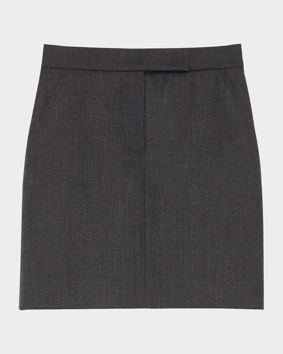 Sondalo Wool Tailored Mini Skirt - 1