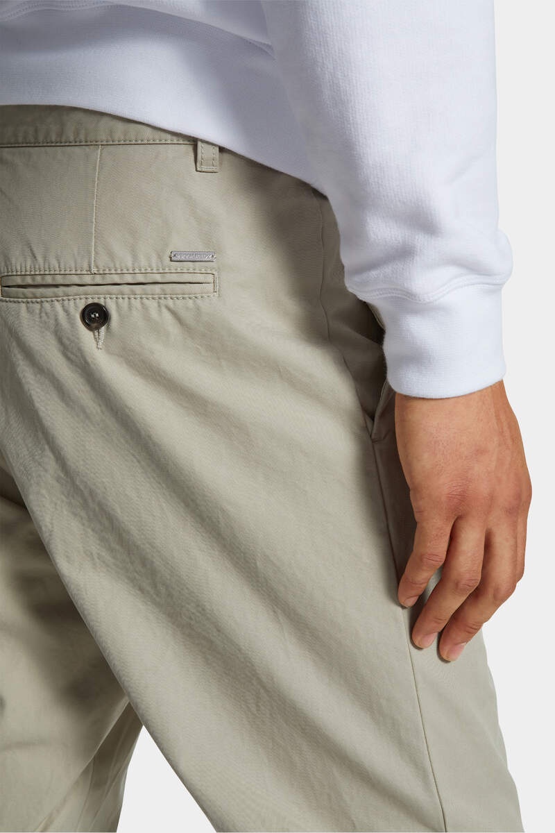 ONE PLEAT COTTON PANT - 5