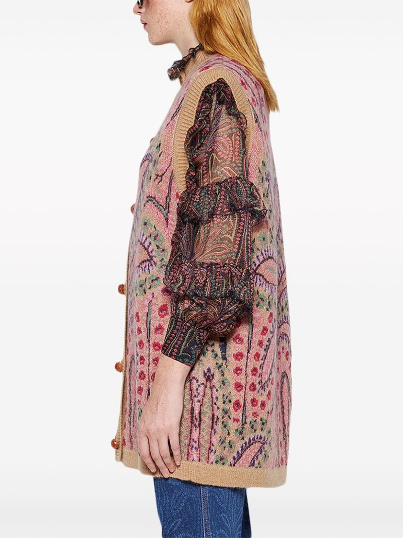 patterned-jacquard knitted vest 3