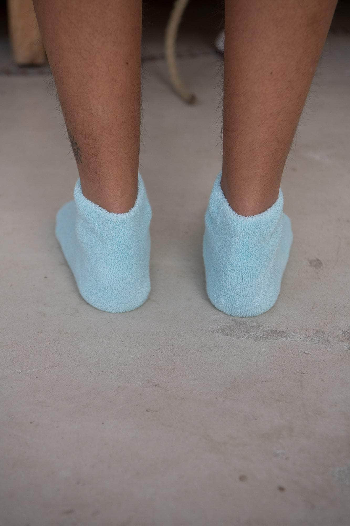 Buckle Overankle Socks - Textured Organic Cotton - 2